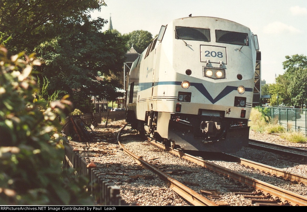 Outbound commuter comes out of the station